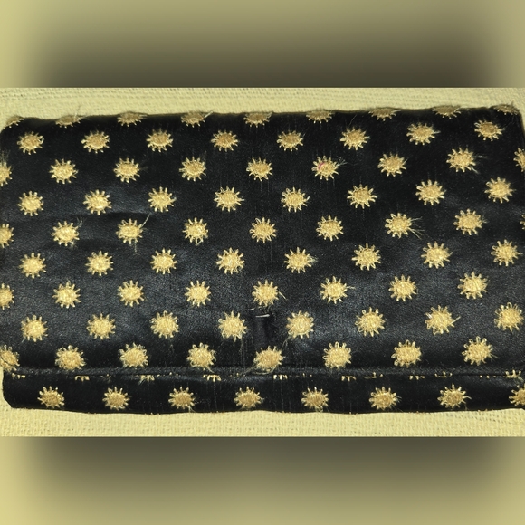 Vintage Silk Sun Embroidered Clutch Bag